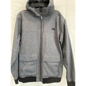 The North Face Mens XL Heather Gray Hooded Full-Zip Jacket